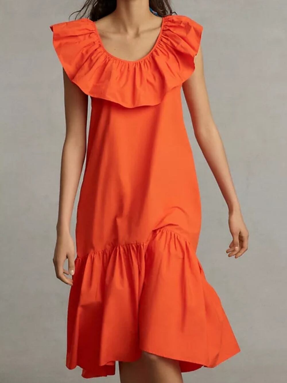 Whit Two Flouncy Ruffle Maxi Dress Sz XS